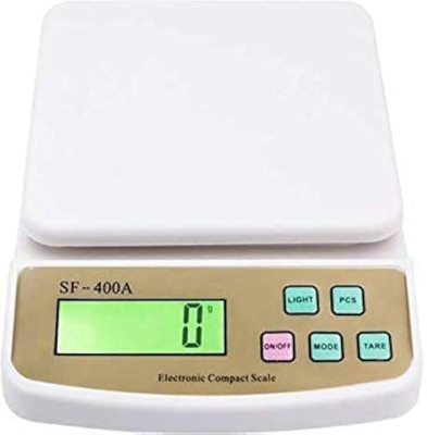 GripIt 10Kg Weight Machine with Fast Response Sensor for Shop, Home Weighing Scale Weighing Scale(White)