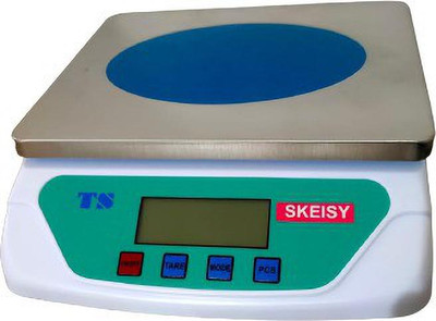 Skeisy STEEL TS-500v 30kg*1g compact kitchen scale with adaptor Weighing Scale Weighing Scale(White)