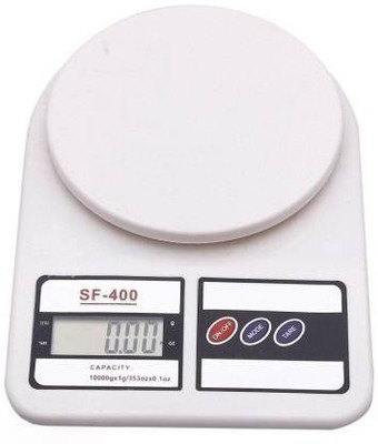 VSA CARE Multipurpose Portable Electronic Digital Kitchen Weight Scale Machine Measure Weighing Scale(White)