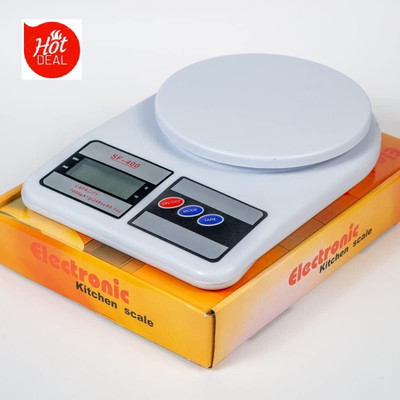 My Machine Kitchen Scales SF-400 Digital Food Scale High Precision Electronic Scale 10kg Weighing Scale(White)