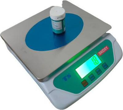 Skeisy steel-TS 500 l 30Kg With Adapter Weighing Scale (White) Weighing Scale Weighing Scale(White)