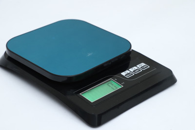 Skeisy NEW_ SF413_10 Kg Kitchen Weight Scale Machine FOR USE KITCHEN,1OKG Weighing Scale(STEEL, Black)