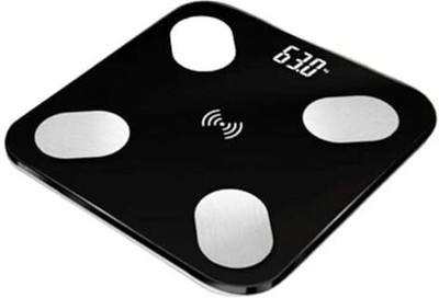 Exxelo Advanced Bluetooth Body Fat Scale – Precision Measurements Weighing Scale(Black)