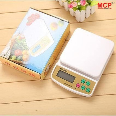 MSNL SF-400A AJ8 KITCHEN SCALE AND POWER UP 10KG AND CHARGING CABLE Weighing Scale(Off-White)