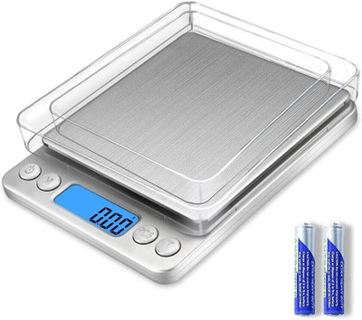VBR's Group 500 X0.1 Gr High Precision Digital Compact Weight Machine For Jewellery SF-810 Weighing Scale(Silver)