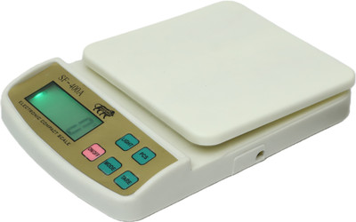 MSNL SF-400A WHITE KITCHEN SCALE, POWER 10KG AND TARE FUNCTION, OVERLOAD INDICATOR Weighing Scale(Off-White)