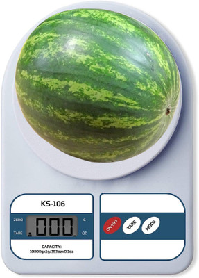 klio Weighing scale with LCD display for kitchen & home Weight Machine upto 10kg Weighing Scale(White)