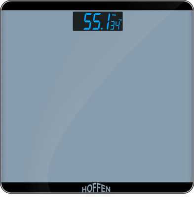 HOFFEN Lite- Digital Electronic Personal Health Weight Machine for Body Weighing Scale(Grey)
