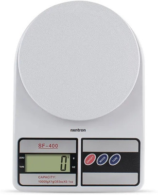 SIDGO Digital 10kg Kitchen weight scale machine without Adapter(CHARGER) 25 Weighing Scale(White)