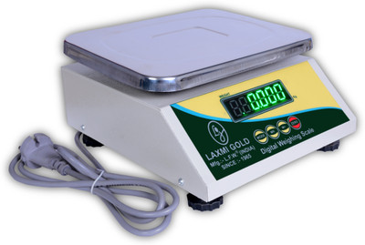 CHHOKRA MS 30kg x 1g Accuracy, Chargeable Front & Back Display for Shops kitchen (White) Weighing Scale(White)