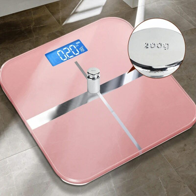 MCP Healthcare Smart Bathroom Scale Electronic Digital Human Body Smart Household Body Analyzer Weighing Scale(Pink)