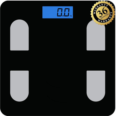 BELENZO Body Weight Machine Digital Bathroom Scale for Human Body Weight Measurement Weighing Scale(Black)