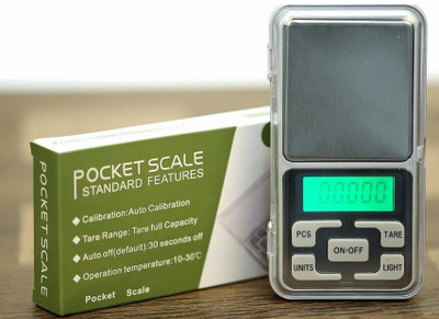 BALRAMA 0.1gram-500gram Digital Pocket Scale MH-500 LCD Display with Backlight Mini Portable Pocket Precision Electronic Handy Balance Weighing Scale with Counting Function for Gold Sterling Silver Gems Jewelry Laboratory Cooking Kitchen Counter Personal Weighing Scale(Silver)