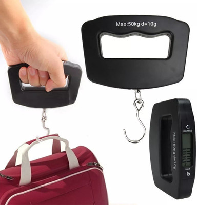 ASTOUND Digital Luggage Travel Fish Hook Hanging Weighing Scale Weighing Scale(Black)
