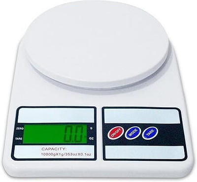 Sahaj Enterprise Electronic Digital 10Kg Weight Scale Kitchen Measuring for Fruits, Vegetable Weighing Scale(White)