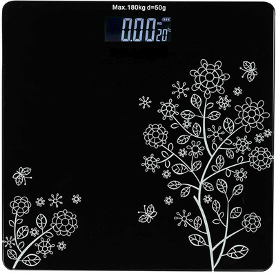 BELENZO Electronic Digital Personal Bathroom Health Body Weight Bathroom Weighing Scale Weighing Scale(Black)