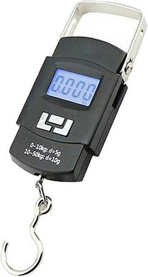 Kelo 50Kg Portable Hanging Weight Machine KKal221 Weighing Scale(Black)