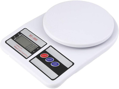 NIVAYO 10Kg Digital Counter Scale For Kitchen Cooking Baking Food Measuring with LCD Weighing Scale(White)