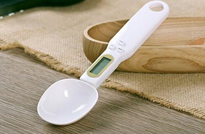 ActrovaX Measurements Grams Digital Spoon Scale Weigh up 1-500g Weighing Scale(White)