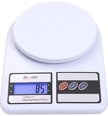 BoldFire Kitchens Digital Weighing Scale, Multipurpose SF400 (White, 10 Kg) Weighing Scale(White)