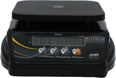 Skeisy New Black Mini Balancia kitchen scale power up 10kg-1gm, rechargeable battery Weighing Scale(Black)