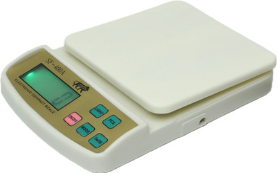 MSNL SK SF-400A WHITE KITCHEN SCALE POWER UP 10KG-1GM-WITH AA BATTERY Weighing Scale(Off-White)