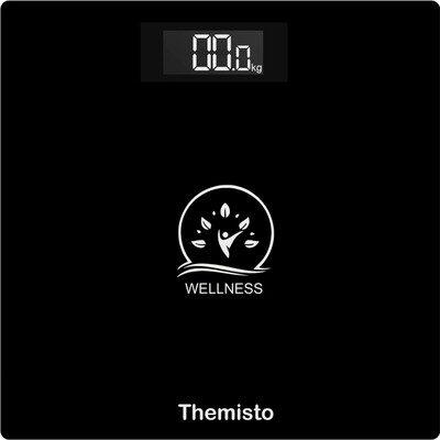 tHemiStO TH-WS40 | High Precision Sensors | Backlit Display | Personal Body Weighing Scale(Black)