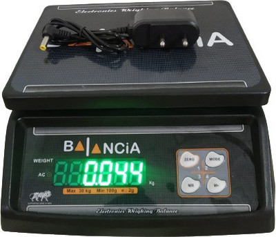 Skeisy new balanica black-power up to 30kgx1gm and load indicator Weighing Scale(Black)