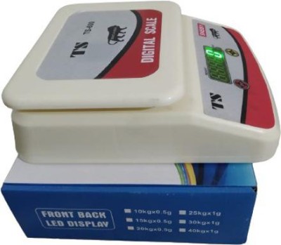 Skeisy off white TS-600 UP TO 30KG,1GM-AND WEIGHTING MACHINE WITH POWER ADAPTOR&LED Weighing Scale(off white)