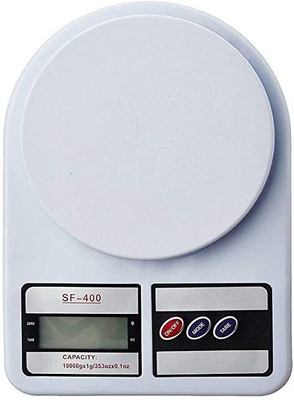singh Digital Kitchen Weighing Scale 0.1Gm To 10 Kg Portable Weighting Machine Weighing Scale(White)