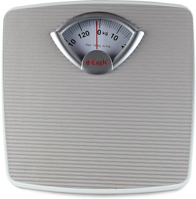Anu Self-Adjusting Sensors Up to 130 kg Capacity Human Analogue Weight Machine Weighing Scale(Gray)