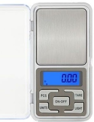 adgplug digital pocket weighing scale machine with Auto Calibration Weighing Scale(Silver)