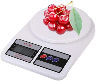 GripIt Digital Kitchen Weighing Machine Multipurpose Electronic Weight Scale Weighing Scale(Off White, White)