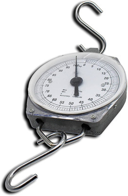 MS Trade 100 kg Hanging Scale with 2 Hook Weighing Scale(Grey)