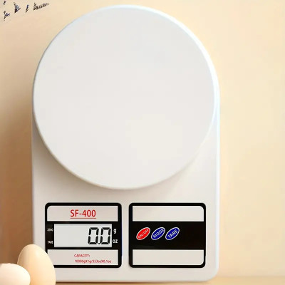 Shopeleven 10Kg * 1G Kitchen Scale Balance Multi-Purpose Weight Measuring Machine Weight Weighing Scale(White)