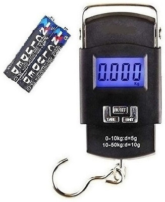 SBTs Hanging Scale, LCD Screen 50kg Portable Electronic Digital weight scale KK24 Weighing Scale(Black)