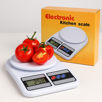 AZANIA Digital Food Scale with LCD Display,Scale for Home Baking,Cooking & Balance Diet Weighing Scale(White)