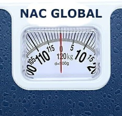 NAC GLOBAL: IT'S EXACTLY WHAT YOU NEED Manual Personal Health Checkup Scale 120KG Weighing Scale(Blue)