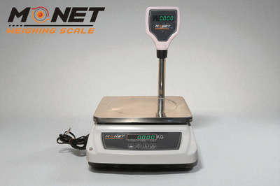 monet 30 KG WEIGHING MACHINE with pole Weighing Scale(Grey)