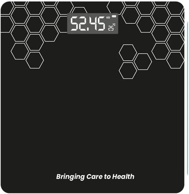 ZEREVITHA Digital Weighing Scale, Premium Weighing Machine for Precise Measurement Weighing Scale(Black)