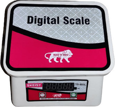 MSNL WHITE-TS-803-L WEIGHING MACHINE AND LOAD INDICATIR POWRE UP TO 30KGX1GM Weighing Scale(red/white)