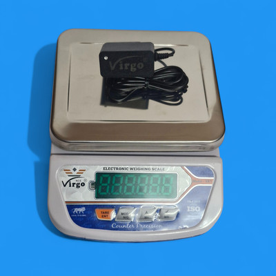 Virgo XO Smart Heavy Digital Scale – 30KG Capacity with LED Green Display With Charger Weighing Scale(SS WHITE)