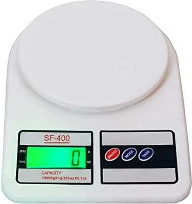 Nac Global SF400 10KG Digital Kitchen Weighing Scale For Food Weighing Machine (White) Weighing Scale(White)