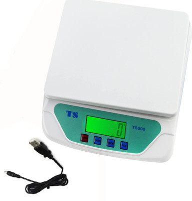 StealODeal Electronic Kitchen Weighing Scale TS-500 (30Kg) With USB Cable Weighing Scale(White)