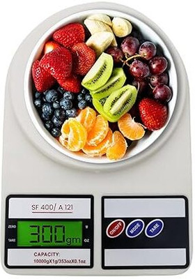 Frolicn Digital Kitchen Food Weighing Scale For Healthy Living, Home Baking, Cooking Weighing Scale(White)