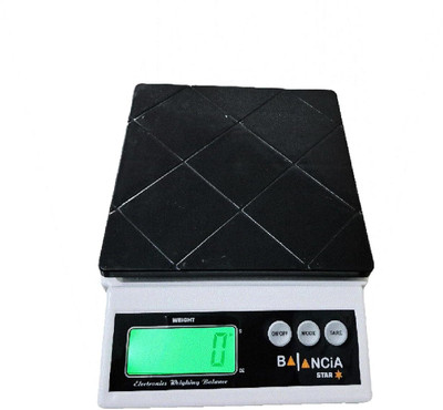 Shopeleven Kitchen Food Scale 10kg Electronic Weighing scale LCD Display for Baking Cooking Weighing Scale(Black, White)
