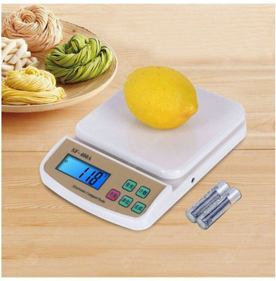 MOBONE ® (SF- 400 A ) Digital 10kg x 1g Kitchen Scale Weighing Scale(White)