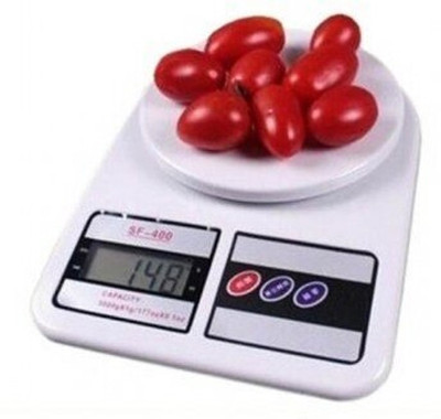 Ashlok Weighing Scale, Digital Weight Machine, Weight Machine for Home Kitchen & Shop Weighing Scale(White)