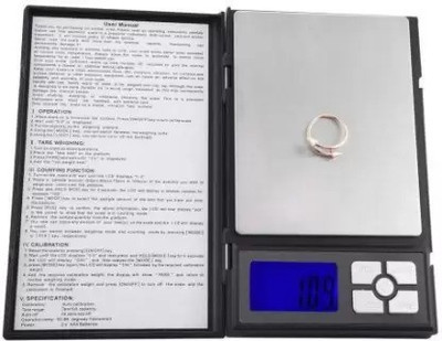 SELMEZ Notebook Series Digital scale with 600gm capacity weight machine for jewellery Weighing Scale(Black)