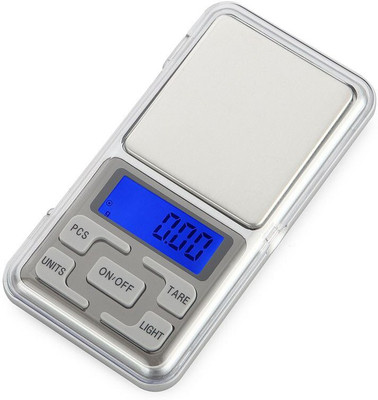 KLICKIO Digital Pocket Weighing Scale 0.01g with Backlit LCD Display Weighing Scale(Silver)
